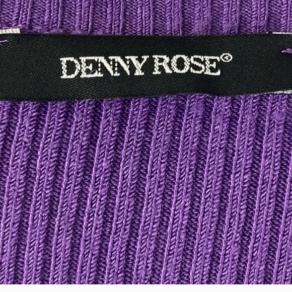 Denny Rose Women's Ribbed V-Neck Sweater Made in Italy Size Small. - Picture 5 of 5